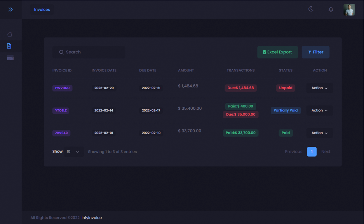 Client Invoices